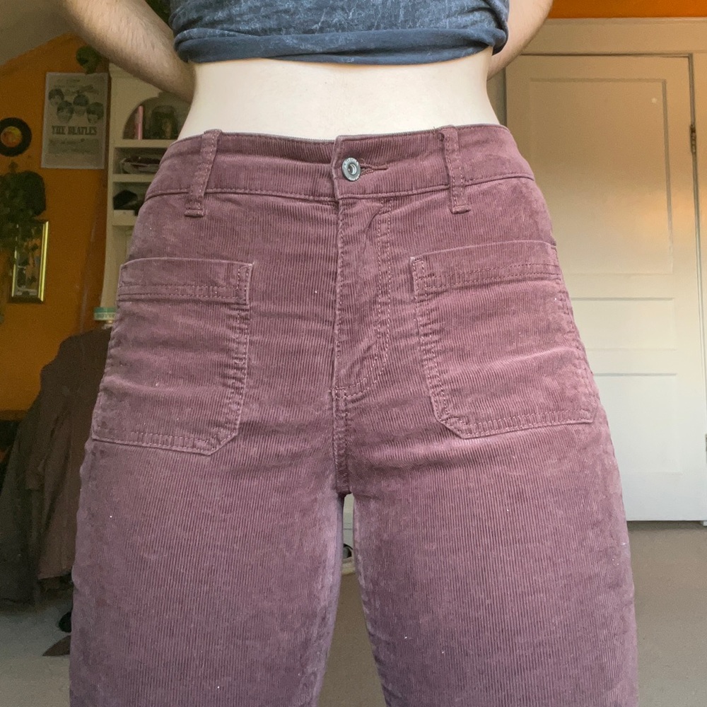Burgundy Corduroy Pants